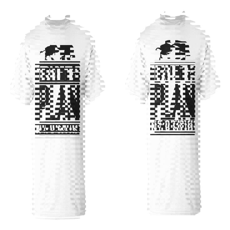 Trade The Plan Not Your Emotions デイトレーダー Trading 株式 証券取引所 Tシャツ