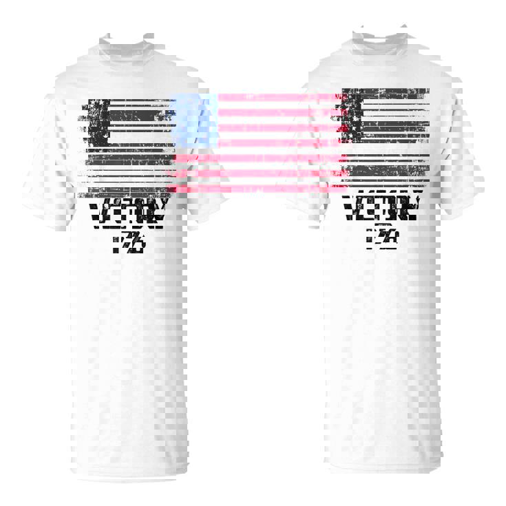 Victory 1776 愛国的 ベッツィー・ロス アメリカ国旗 星13個 Tシャツ