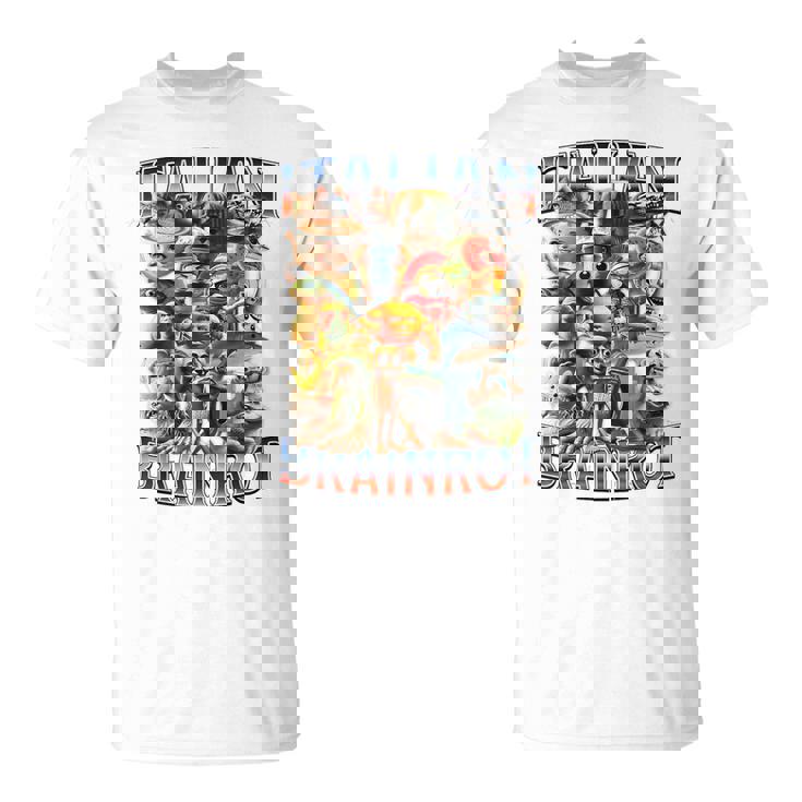 イタリアンブレインロットファニーイタリアンブレインロットミーム Tシャツ