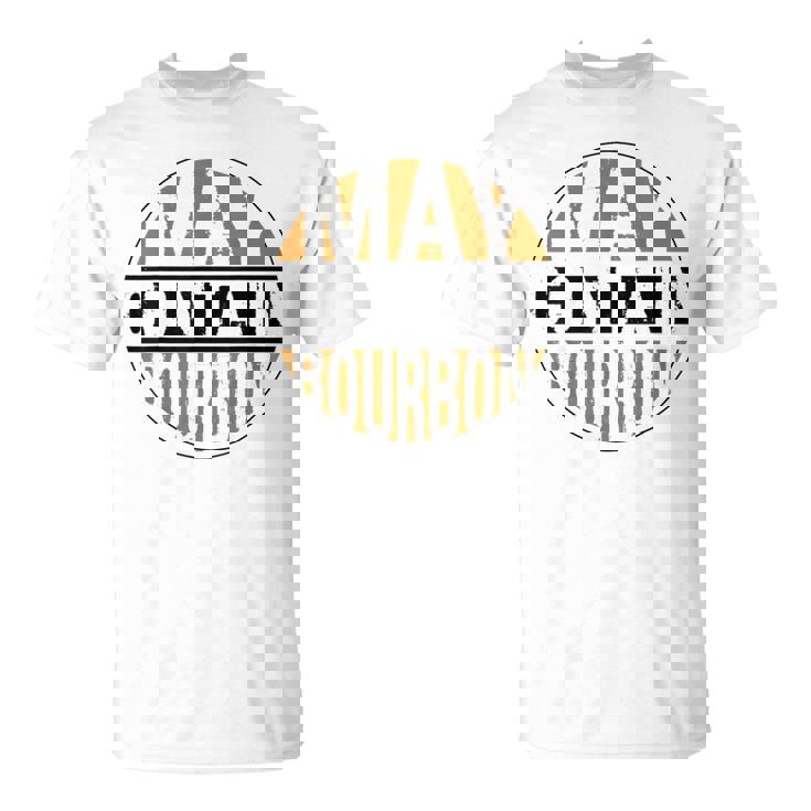 ウイスキーを飲むアルコール昔ながらのバーボン酒飲み Tシャツ