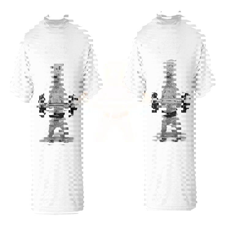ウェイトリフティング 筋トレ バーベル やる気がないなら家に帰れ 白熊 しろくま Tシャツ