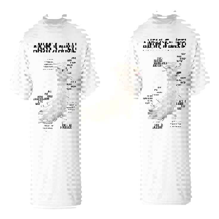 ウエスト・ハイランド・ホワイト・テリア犬の子犬ウェスティの解剖学 Tシャツ