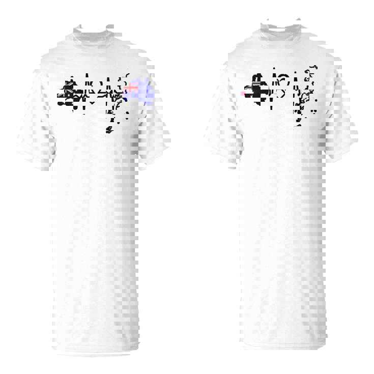 オーストラリア 日本 ハートビート オーストラリア 日本国旗 Tシャツ