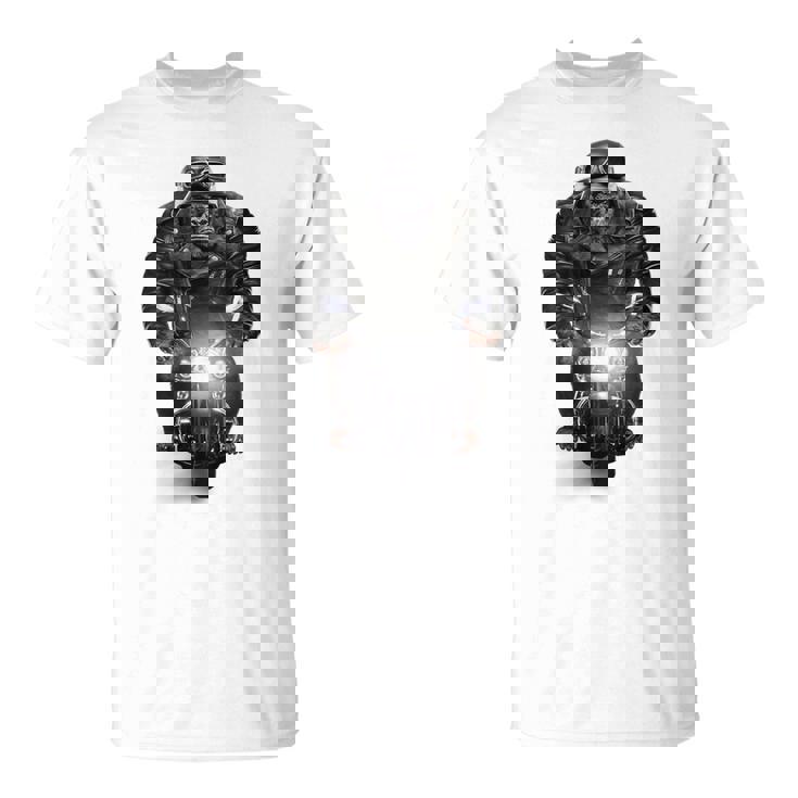 ゴリラ 動物 バイク ヘルメット Tシャツ