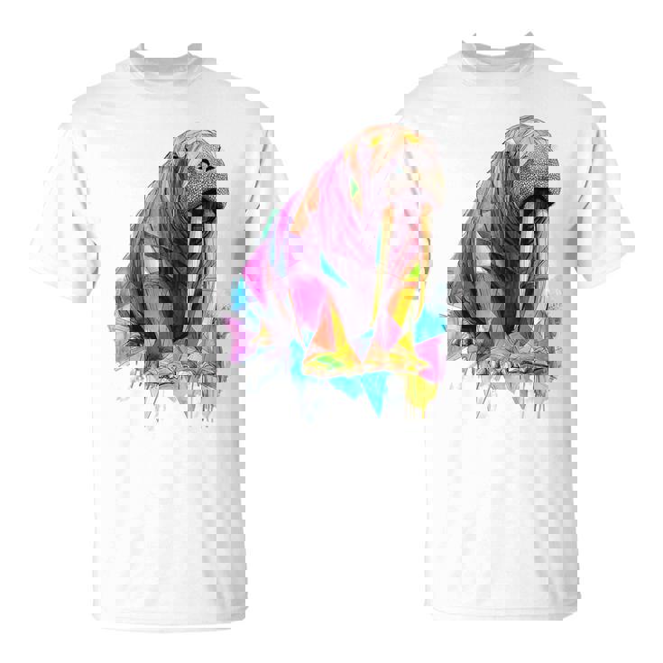 セイウチ 動物 モチーフ イラスト セイウチ Tシャツ