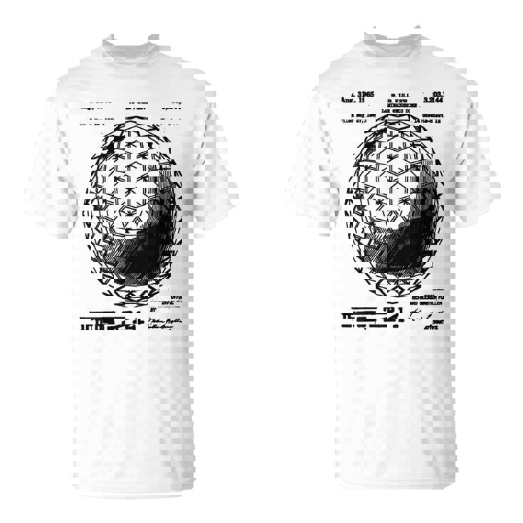 バックミンスター フラー 測地線 特許 科学 工学 数学 Tシャツ