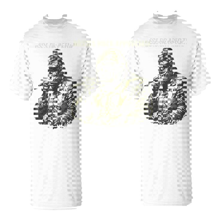 ボスゴリラ ビジネスユーモア アルファなリーダー Tシャツ