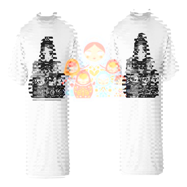 マトリョーシカ ロシア人形 入れ子人形 マトリョーシカ 長袖tシャツ Tシャツ