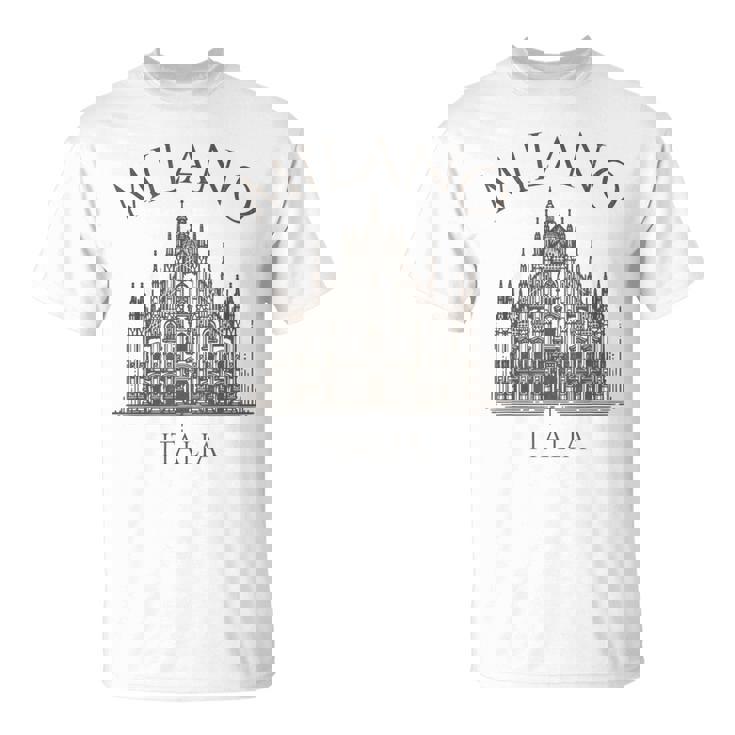 ミラノ イタリア ドゥオーモ 大聖堂 建築 イタリア Tシャツ