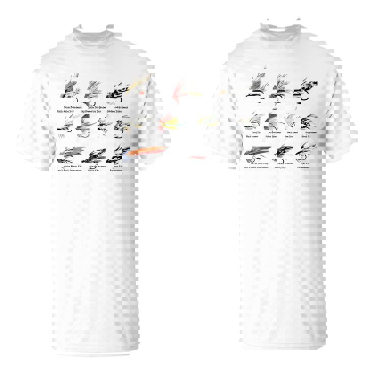 ヴィンテージ フライフィッシングルアー カラーtシャツ Tシャツ