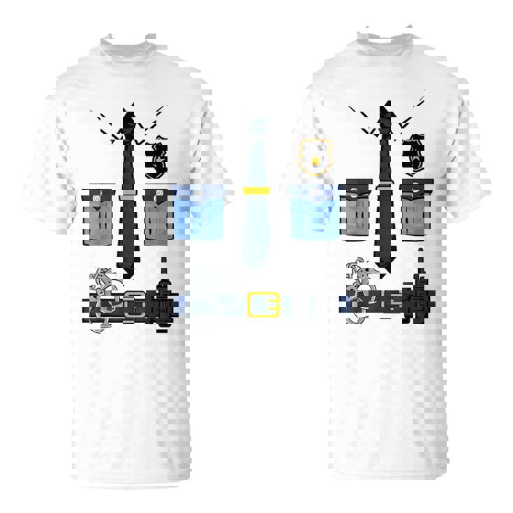 子供の男性の女性の警察官の衣装 Tシャツ