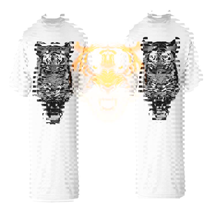 虎の肖像画 虎の恋人 野生動物 森の恋人 Tシャツ