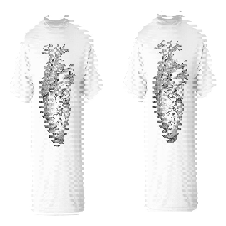 解剖学的に正しい人間の心臓tem Aorta Cardio Tシャツ