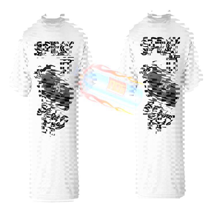面白いドラッグレースカーnosスプレー Itend It Tシャツ