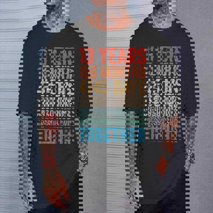 13年目の記念日 彼 彼女 カップル 13回目の結婚 Tシャツ 彼への贈り物