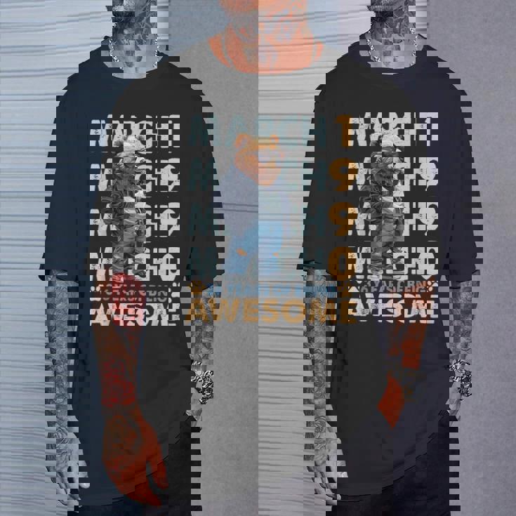 36Th Birthday Cool Bear March 1990Intage 36 Years Old Tシャツ 彼への贈り物