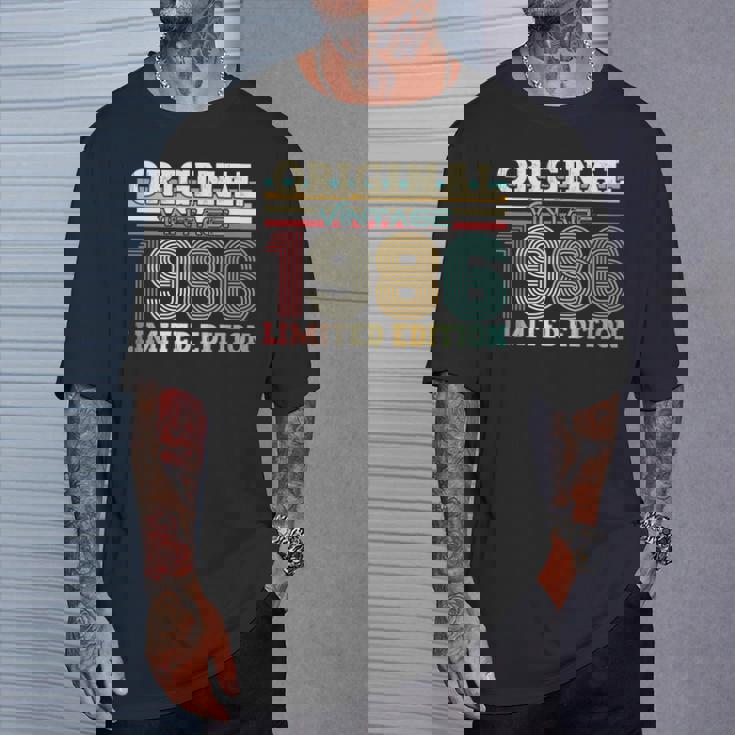 40 歳の誕生日 男性 オリジナル ヴィンテージ 1986 年 ギフト 長袖tシャツ Tシャツ 彼への贈り物