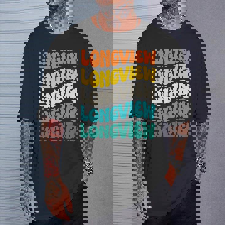 70S Longview 70年代のロングビュー 長袖tシャツ Tシャツ 彼への贈り物