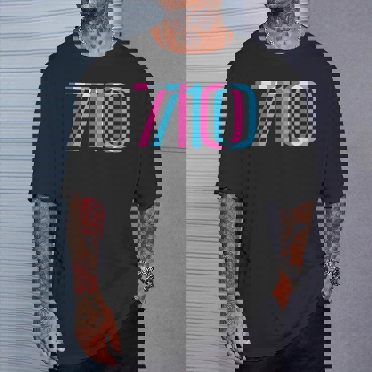 710 オイルダビング420 トリッピーグリッチ Tシャツ 彼への贈り物