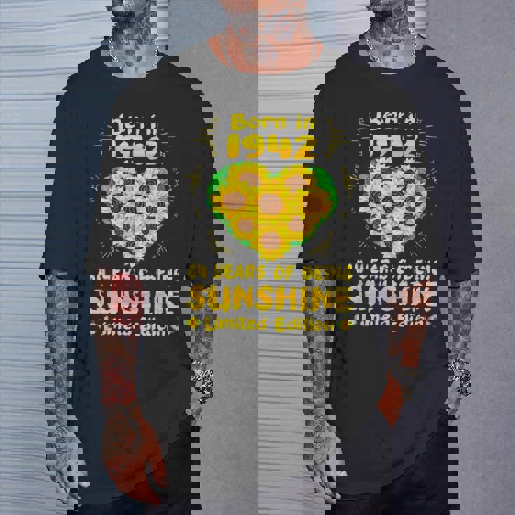 84歳の誕生日 サンシャイン84年 ひまわり恋人 1942年生まれ Tシャツ 彼への贈り物