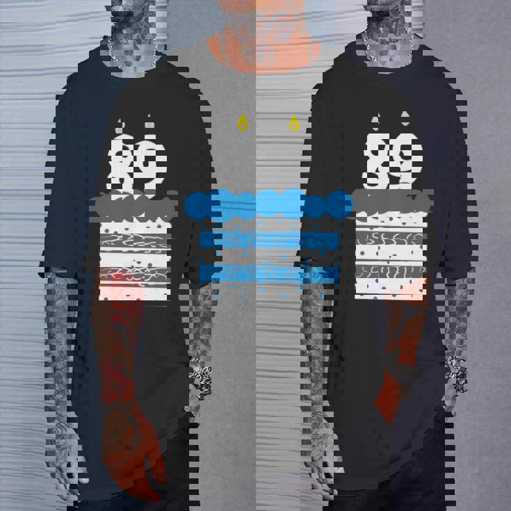 89 歳の誕生日番号 89 89 歳の誕生日番号 長袖tシャツ Tシャツ 彼への贈り物