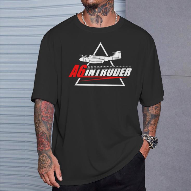 A-6 Intruder De Bombardero Azul Marino Camiseta unisex Regalos para él