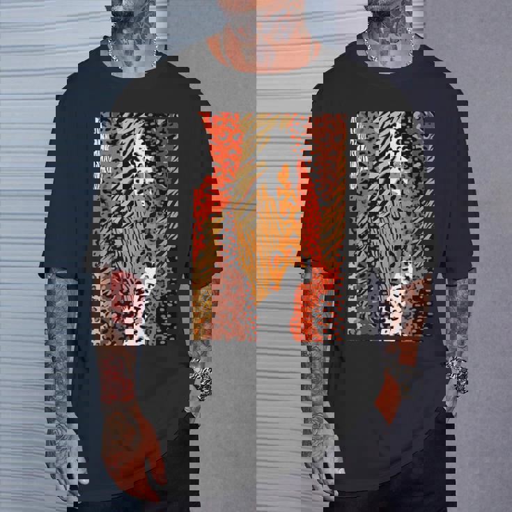 Africa アフリカ Animal Print Africa Is Calling Tシャツ 彼への贈り物