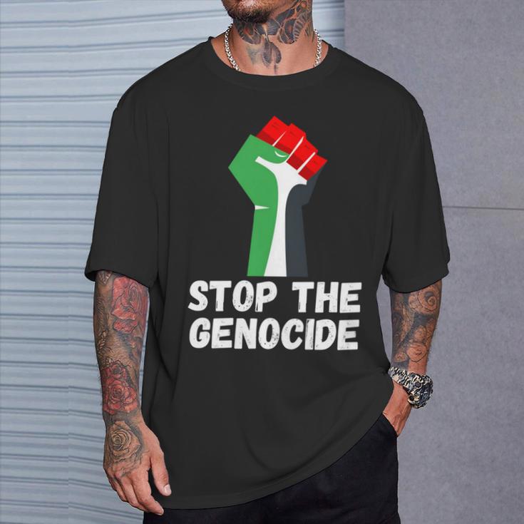 Arrêtez Le Génocide Manche Longue T-Shirt Cadeaux pour lui