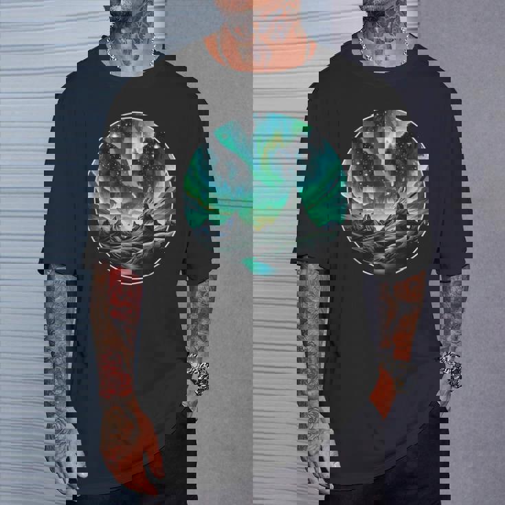 Aurore Boréale Aurores Boréales Ciel Nuit Nature Beauté T-Shirt Cadeaux pour lui