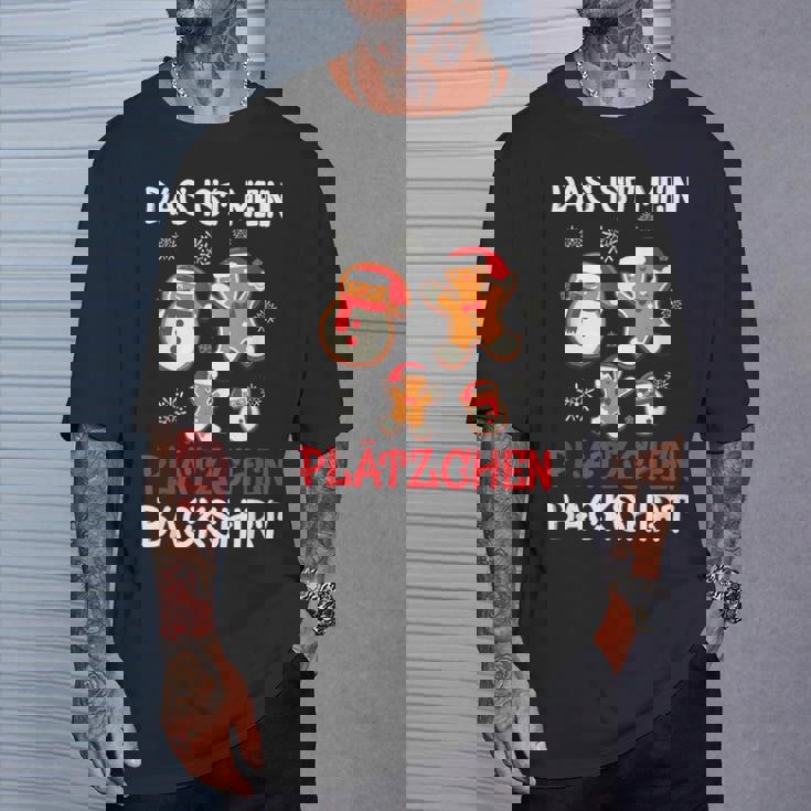 Backen Weihnachten Das Ist Mein Plätzchen Back T-Shirt Geschenke für Ihn