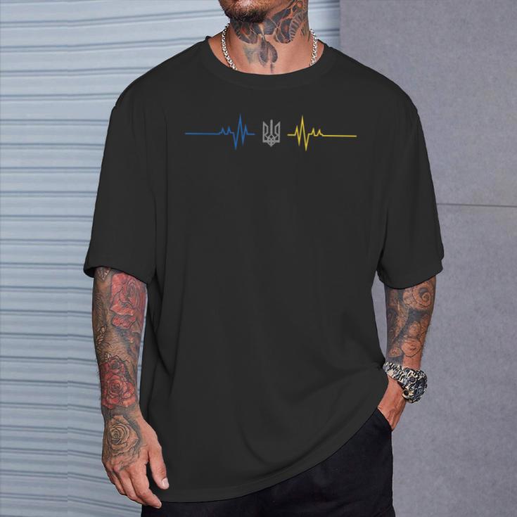 Bandera De Ucrania Tridente Ucraniano Estoy Con Ucrania Camiseta unisex Regalos para él