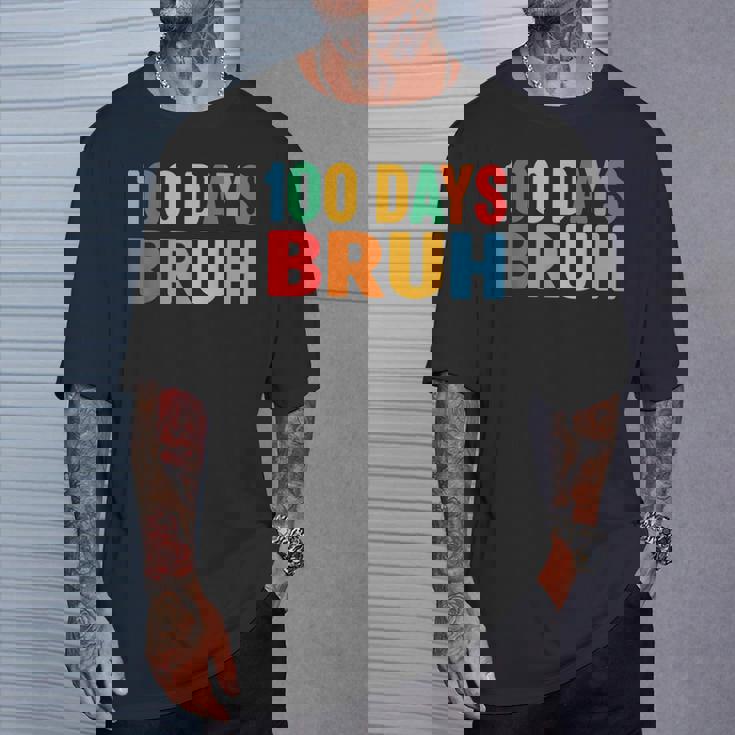 Bruh 100Th Day Ofchool 100 Days Ofchool シャツ キッズ 男の子 Tシャツ 彼への贈り物