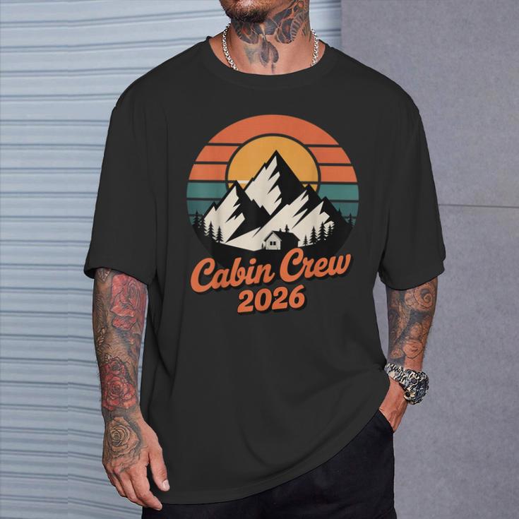 Cabin Crew 2026 Mountain Vacation Family Matching Group T-Shirt Gifts for Him