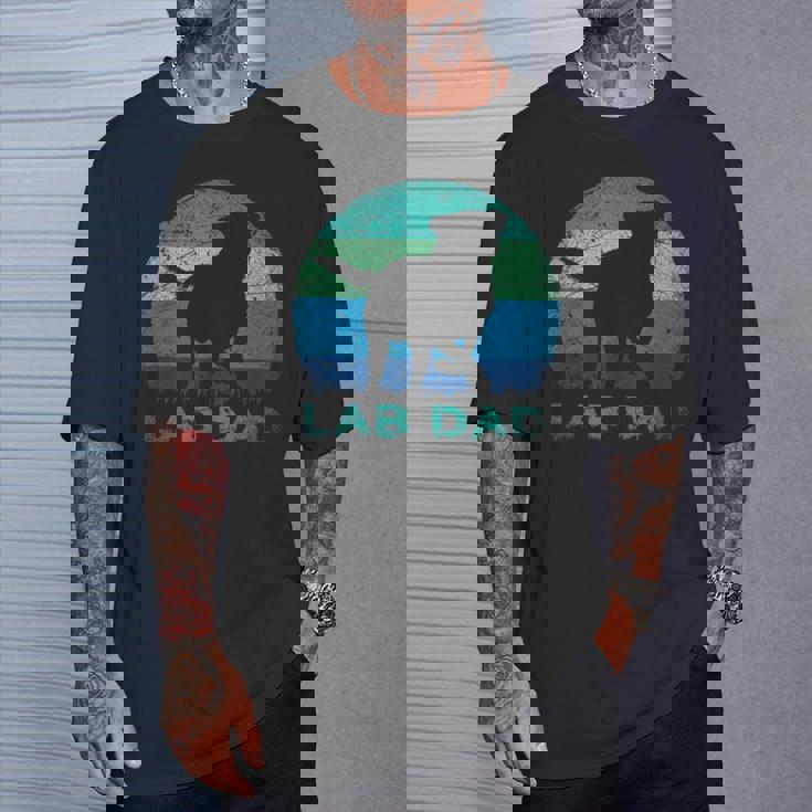 Cane Da Compagnia Regalo Per Papà Animale Carino Labrador Maglietta Regalos para él