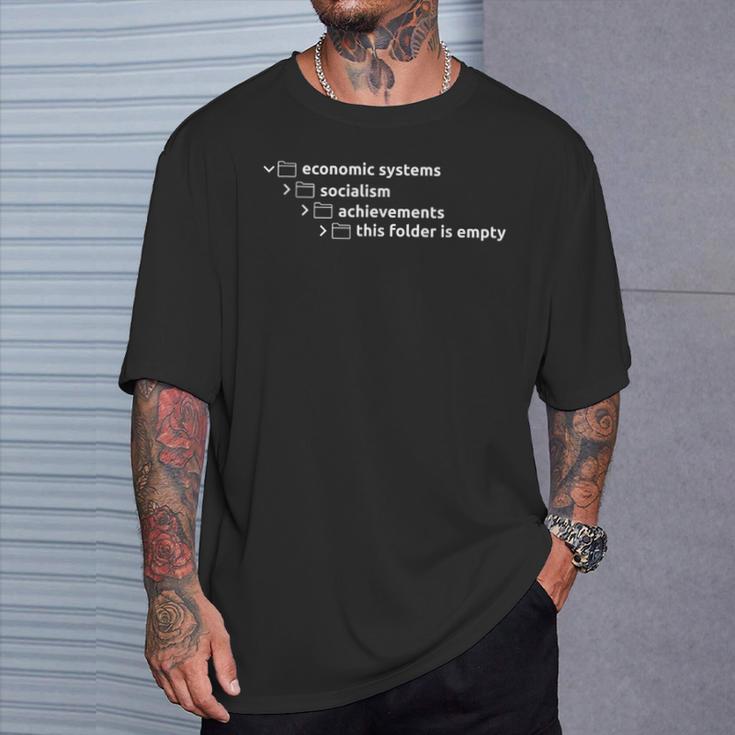 Capitalismo Contraocialismo Chiste Divertido Capitalistas Camiseta unisex Regalos para él