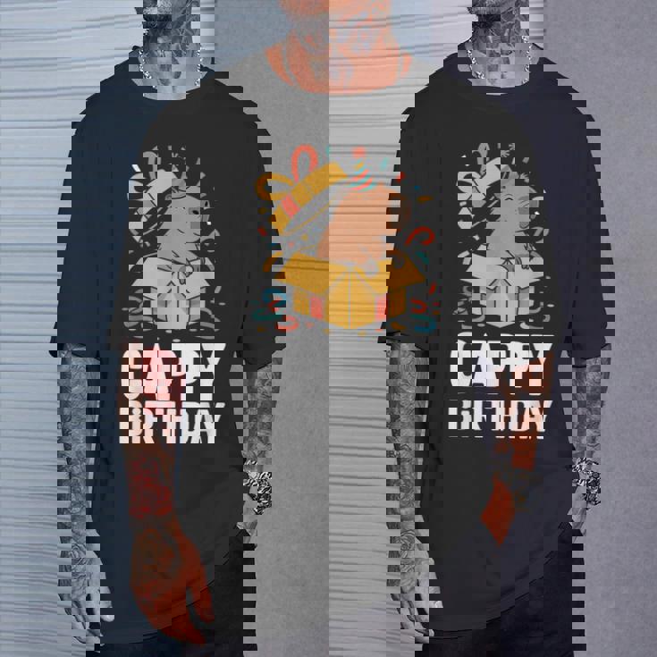 Cappy Cumpleaños Capybara Lover Cumpleaños Capibara Camiseta unisex Regalos para él