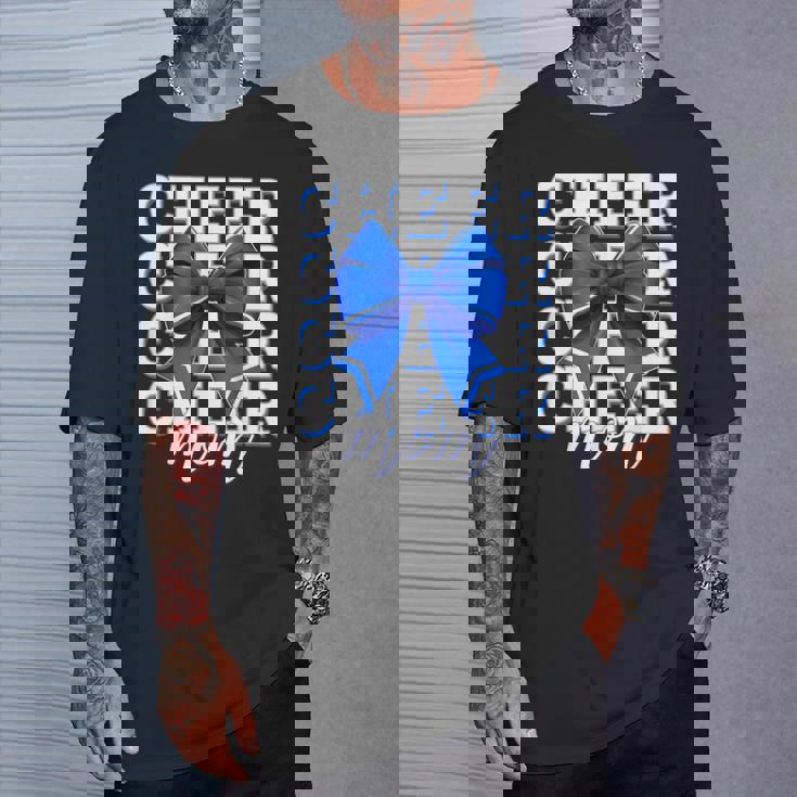 Cheer Mom Blue Bow Cheerleader Competition Game Day T-Shirt Gifts for Him Cheer Mom Blue Bow Cheerleader Competition Game Day T-Shirt Gifts for Him