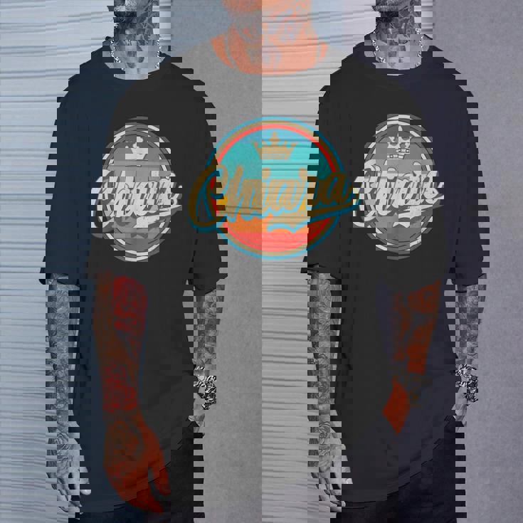 Chiara Rétro Nom Drôleintage Prénom Chiara T-Shirt Cadeaux pour lui