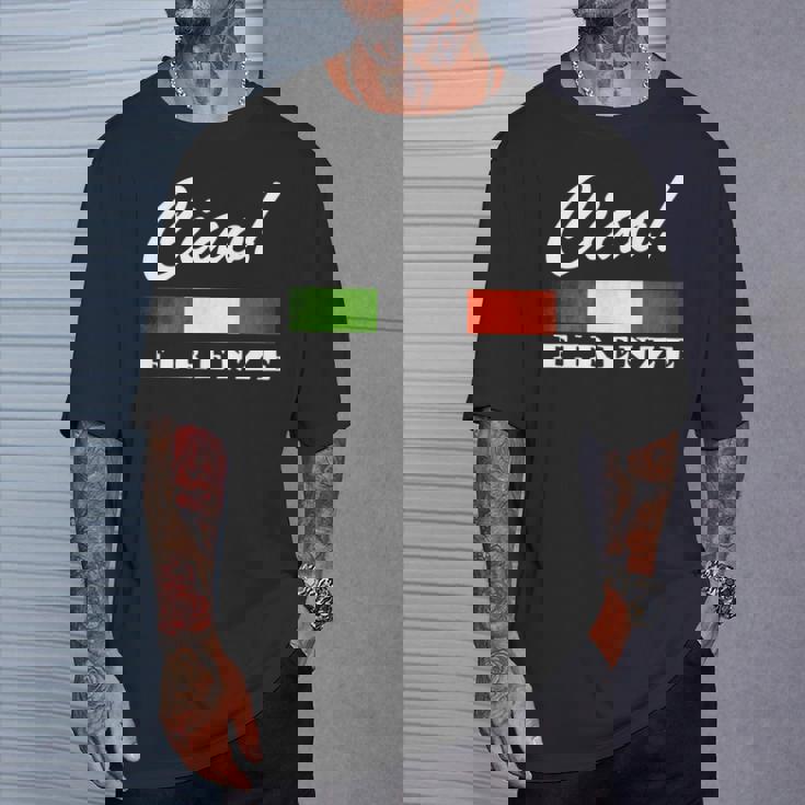 Ciao Italia トリコローレ イタリア国旗 フィレンツェ フィレンツェ イタリア 長袖tシャツ Tシャツ 彼への贈り物