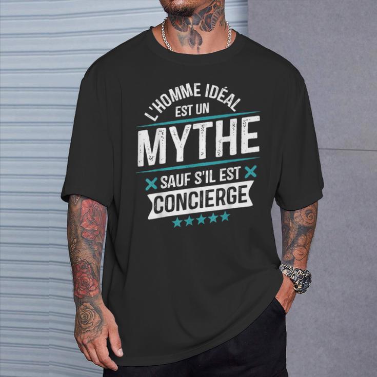 Concierge Cadeau Départ Métier Drôle T-Shirt Cadeaux pour lui