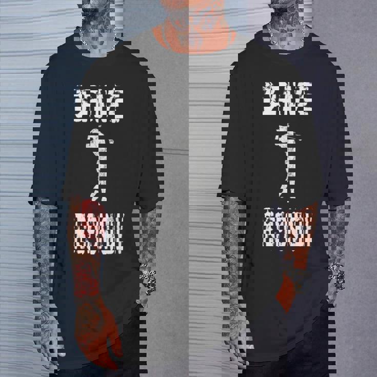 Conduce Responsablemente Divertido Golf Golf Golf Course Club Team Camiseta unisex Regalos para él