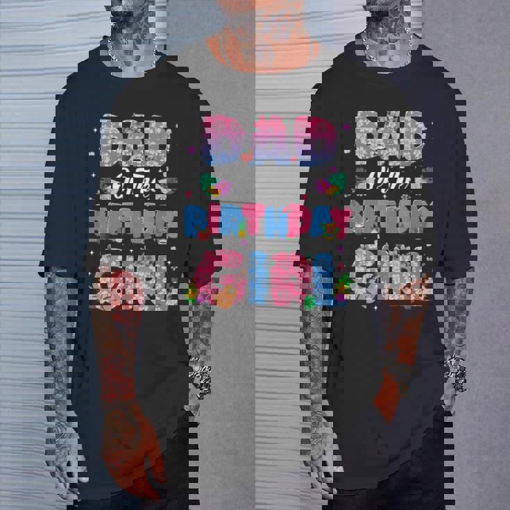 Dad And Mom Of The Birthday Girl Party Decor Family Matching T-Shirt Gifts for Him