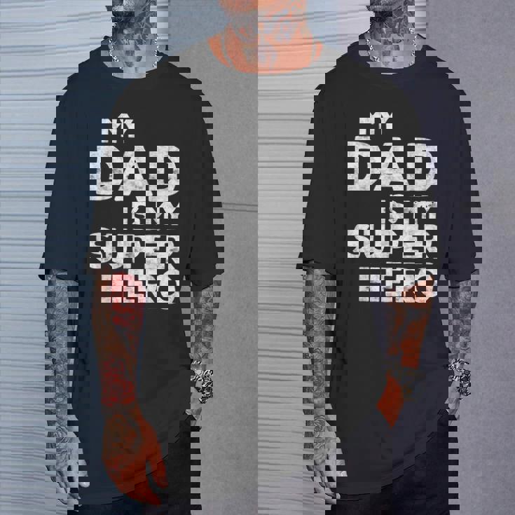 My Dad Is Myuper Hero Per Bambini Per La Festa Del Papà Maglietta Regalos para él