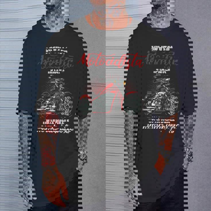 Di Festa Del Papà Divertente Idea Moto Papà Motociclista Maglia A Manica Maglietta Regalos para él