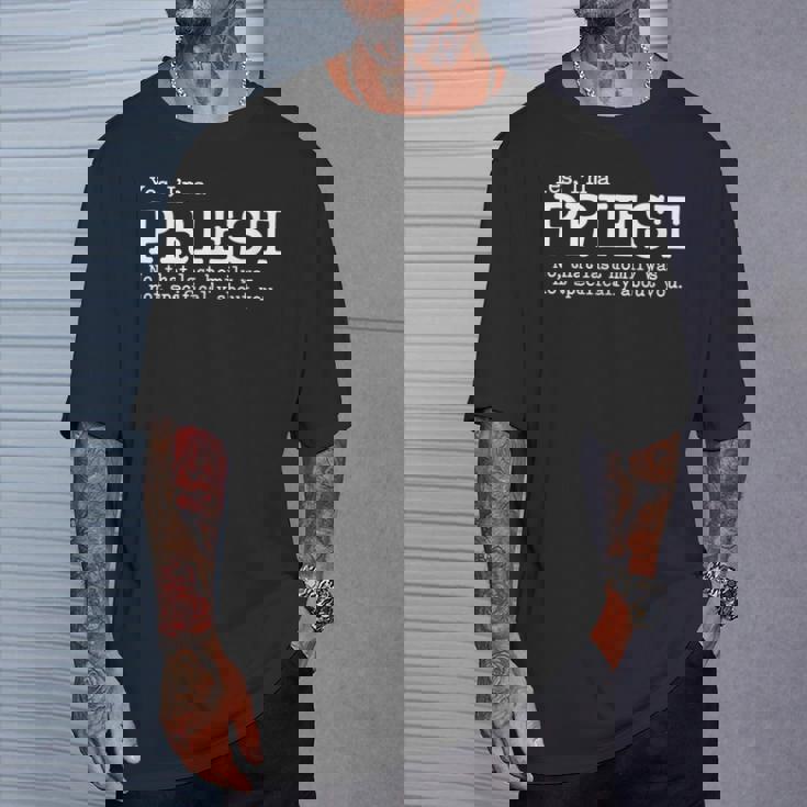 Divertida De Regalo Deacerdote Católico Camiseta unisex Regalos para él