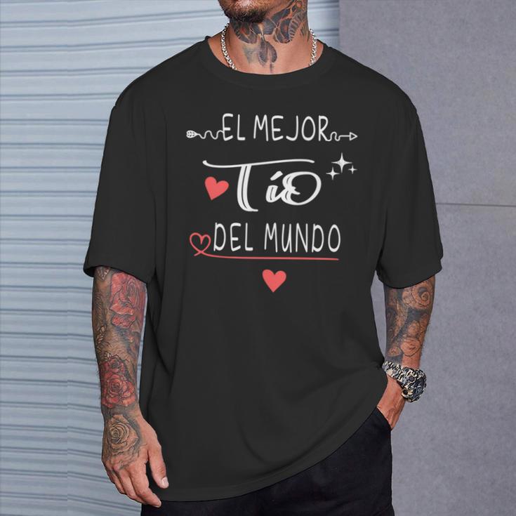 El Mejor Tío Del Mundo Regalo Para Día Del Padre Manga Larga Camiseta unisex Regalos para él