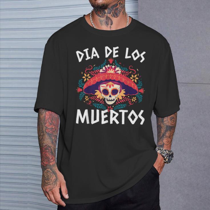 Erwachsen Herr Dame Kind Girl Dia De Los Muertos Mexiko Tod T-Shirt Cadeaux pour lui