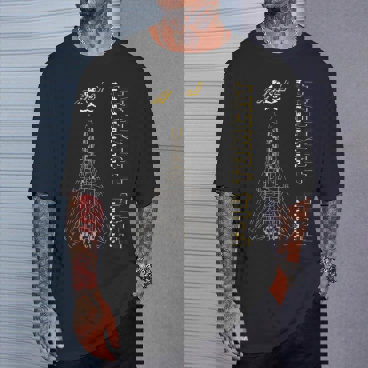 F-14 トムキャット ジョリーロジャース ジェット機プロフィールfa-103 Tシャツ 彼への贈り物