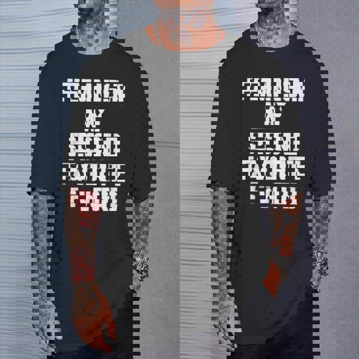 Feminism Myecond Favorite F Word ファニーフェミニスト Tシャツ 彼への贈り物