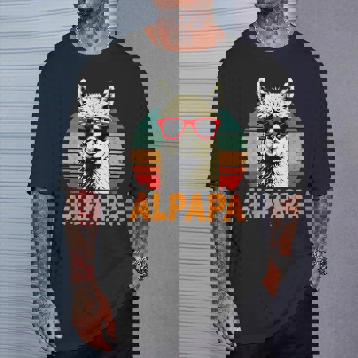 Festa Del Papà Alpapa Best Dad Alpaca Maglietta Regalos para él